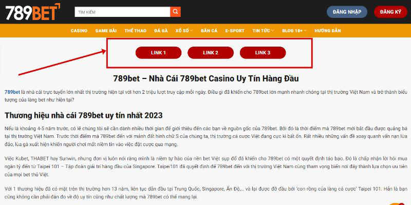 Truy cập vào 789bet bằng link phụ